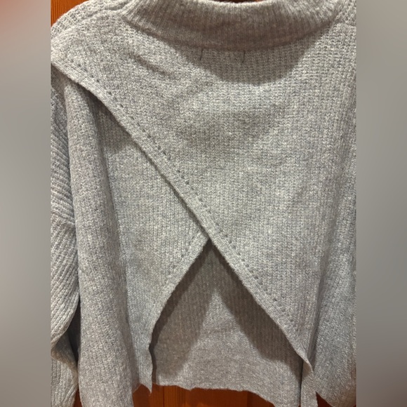 Lulus Pretty Cute Heather Grey Mock Neck Backless Sweater - Picture 10 of 17